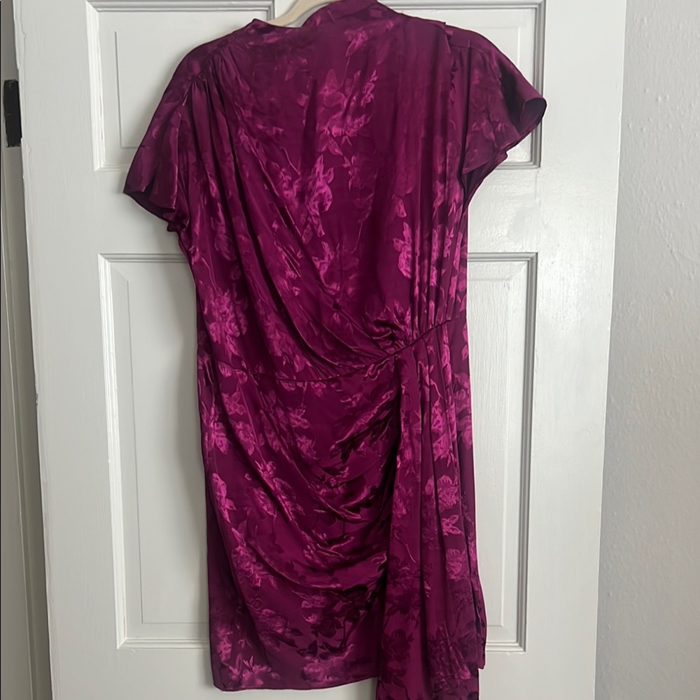 Saylor Cindylou Satin Jacquard Cocktail Dress